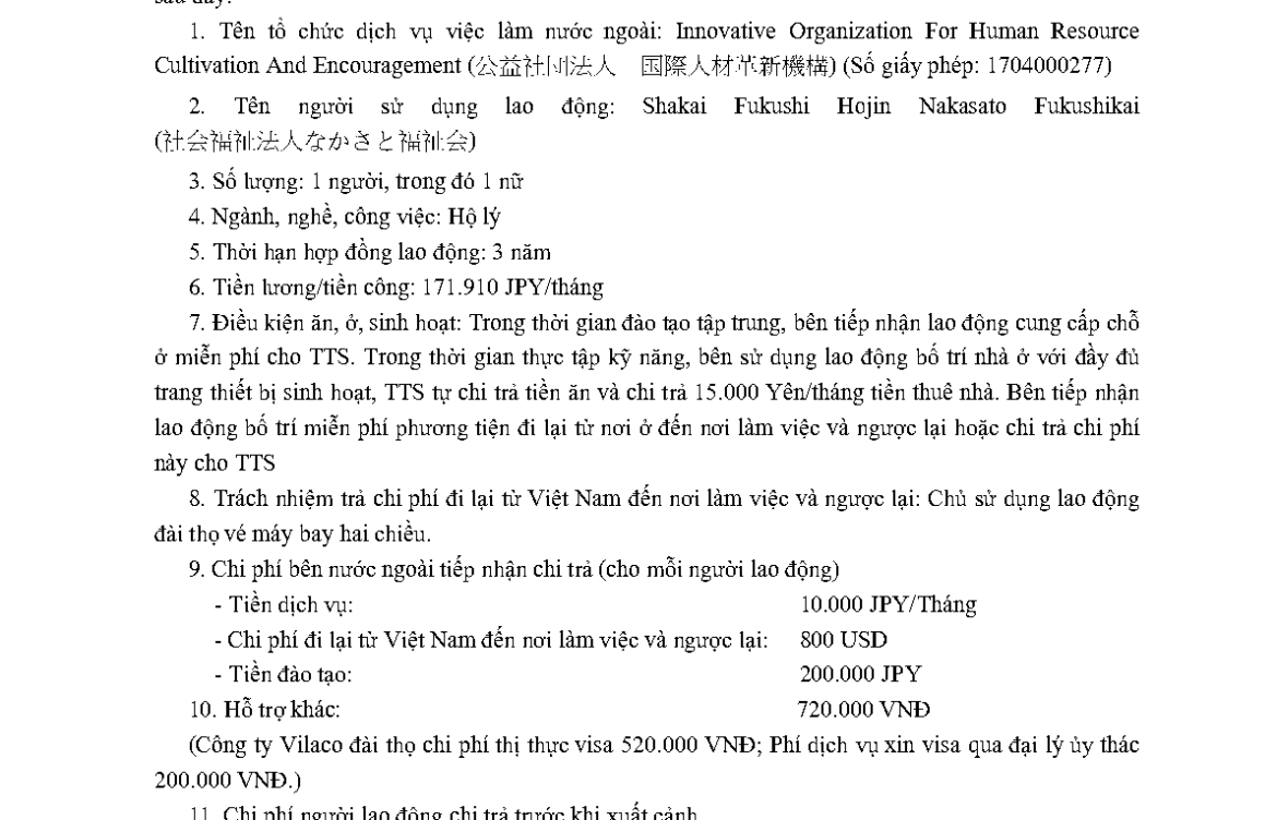 PTL 2024-31709 QLLĐNN-ĐKHĐ của Cục QLLĐ ngoài nước
